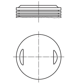 Píst MAHLE ORIGINAL 504 29 00