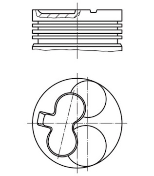 Píst MAHLE ORIGINAL 629 20 12