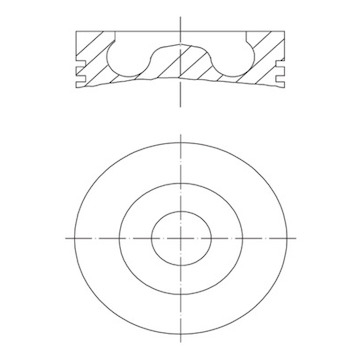 Píst MAHLE ORIGINAL 681 PI 00107 000