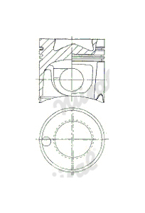 Píst NÜRAL 87-176000-10