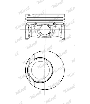 Píst NÜRAL 87-450900-00
