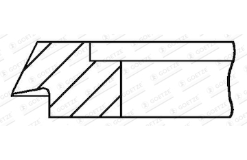 Pístní kroužek GOETZE ENGINE 1.5mm 026IW P GOE13