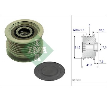 Předstihová spojka INA 535 0234 10