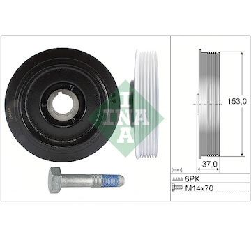 Řemenice, klikový hřídel INA 544 0058 20