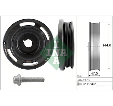 Řemenice, klikový hřídel INA 544 0121 20