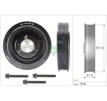 Řemenice, klikový hřídel INA 544 0127 20