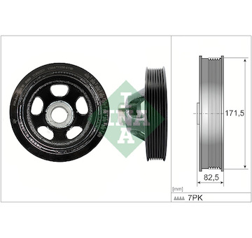 Řemenice, klikový hřídel INA 544 0195 10