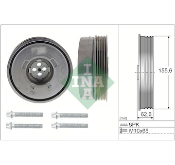 Řemenice, klikový hřídel INA 544 0501 20