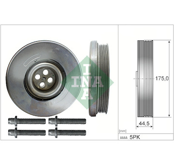 Řemenice, klikový hřídel INA 544 0604 20