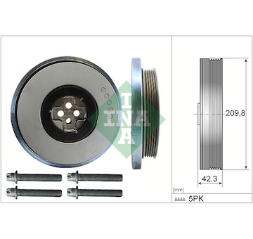 Řemenice, klikový hřídel INA 544 0606 20