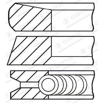 Sada pístních kroužků GOETZE ENGINE 08-137507-00