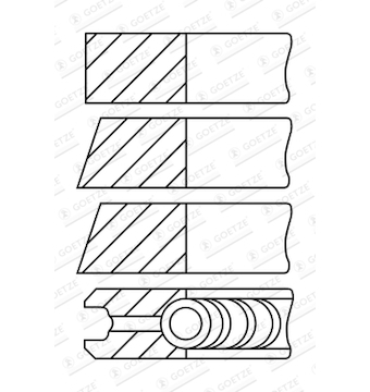 Sada pístních kroužků GOETZE ENGINE 08-526400-00