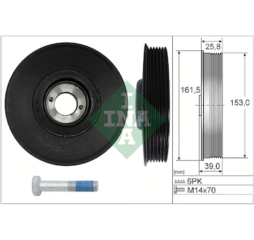 Sada remenice, klikova hridel INA 544 0039 20