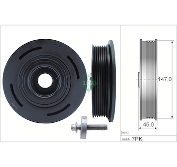 Sada řemenice, kliková hřídel INA 544 0098 20