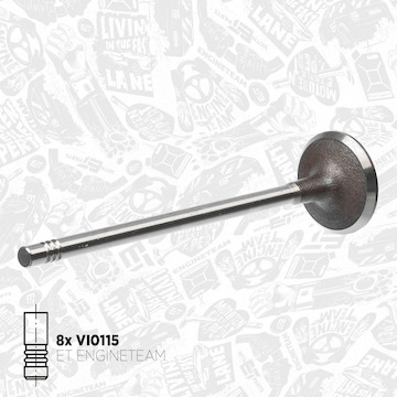 Sada ventilů, sací/výfukový ventil ET ENGINETEAM VS0039