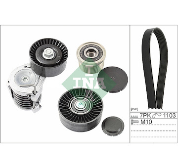 Sada žebrovaných klínových řemenů INA 529 0049 20