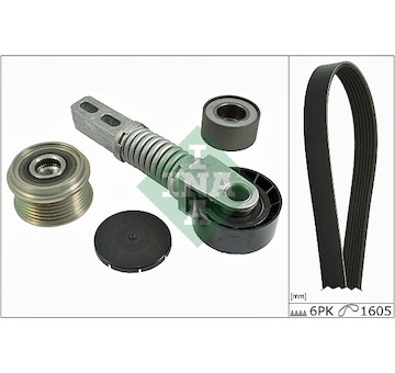 Sada žebrovaných klínových řemenů INA 529 0074 10