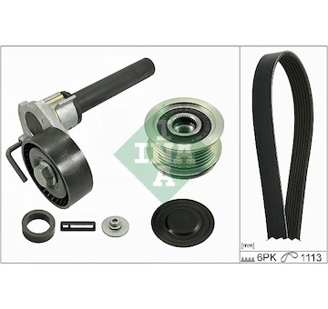 Sada žebrovaných klínových řemenů INA 529 0125 10