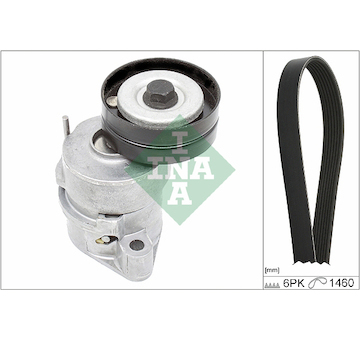 Sada žebrovaných klínových řemenů INA 529 0287 10