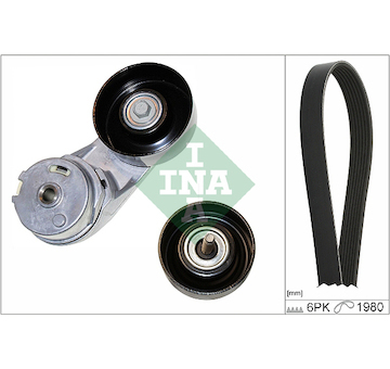 Sada žebrovaných klínových řemenů INA 529 0331 10
