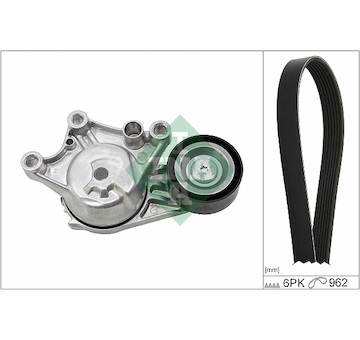 Sada žebrovaných klínových řemenů INA 529 0335 10