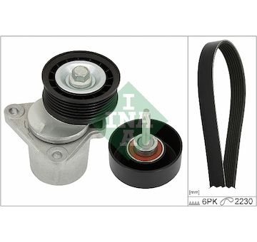 Sada žebrovaných klínových řemenů INA 529 0394 10