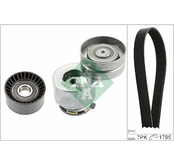 Sada žebrovaných klínových řemenů INA 529 0412 10