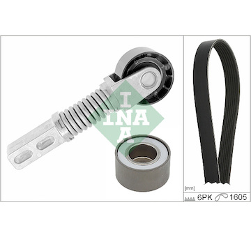 Sada žebrovaných klínových řemenů INA 529 0464 10