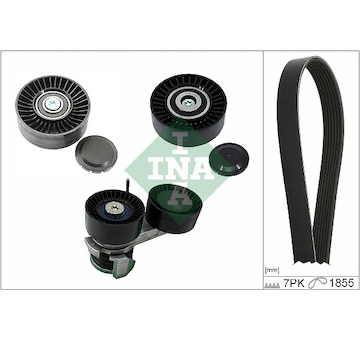 Sada žebrovaných klínových řemenů INA 529 0493 10