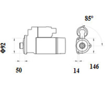 Startér MAHLE ORIGINAL MS 1231