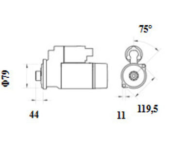 Startér MAHLE ORIGINAL MS 1264
