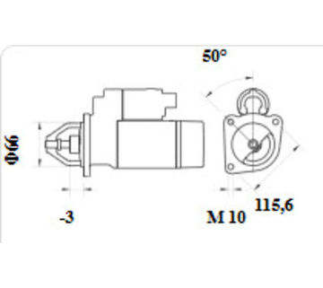 Startér MAHLE ORIGINAL MS 1287