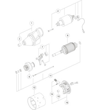 Startér MAHLE ORIGINAL MS 182