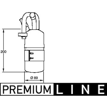 Sušárna, klimatizace MAHLE ORIGINAL AD 282 000P