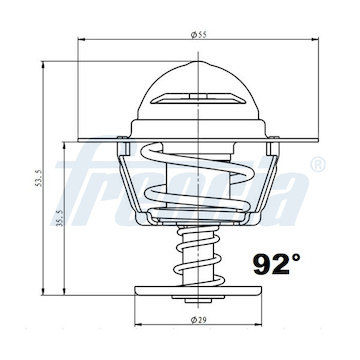 Termostat, chladivo FRECCIA TER33-00219