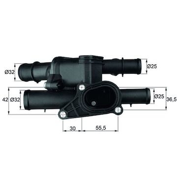 Termostat, chladivo MAHLE ORIGINAL TM 2 105