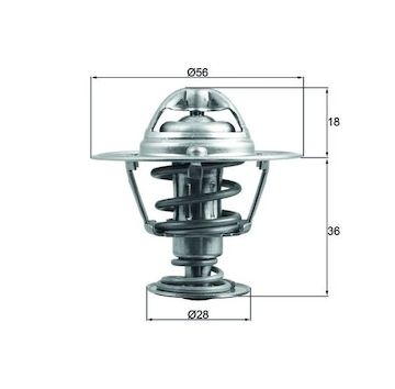 Termostat, chladivo MAHLE ORIGINAL TX 199 88D