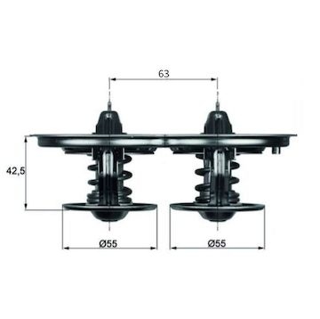 Termostat, chladivo MAHLE ORIGINAL TX 32D