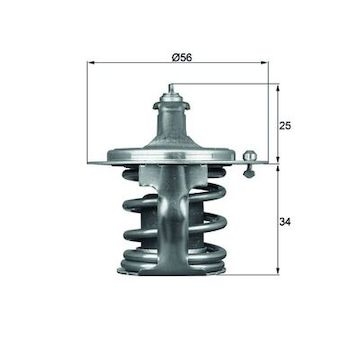 Termostat, chladivo MAHLE ORIGINAL TX 79 78D