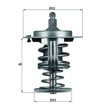 Termostat, chladivo MAHLE ORIGINAL TX 82 80D