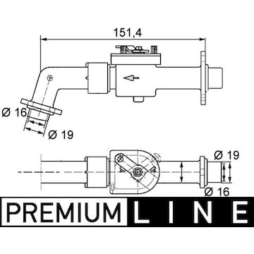 Termostat MAHLE ORIGINAL CV 6 000P