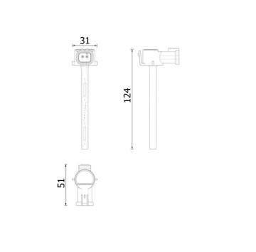 Úrovňový vypínač, indikátor hladiny chladiva MAHLE ORIGINAL CRTX 15 000S