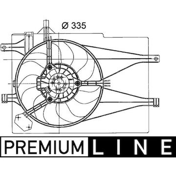 Větrák, chlazení motoru MAHLE ORIGINAL CFF 203 000P