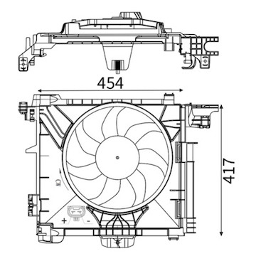 Větrák, chlazení motoru MAHLE ORIGINAL CFF 211 000S