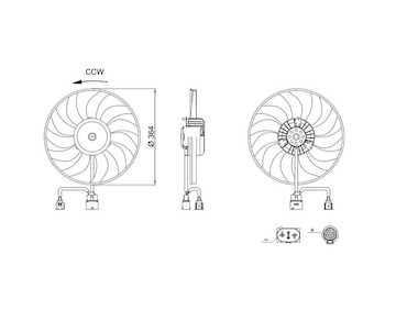 Větrák, chlazení motoru MAHLE ORIGINAL CFF 717 000S