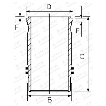 Vložený válec GOETZE ENGINE 15-450160-00