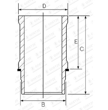 Vložený válec GOETZE ENGINE 15-632100-00