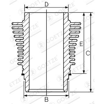 Vložený válec GOETZE ENGINE 21202102DL STD