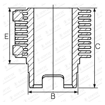 Vložený válec GOETZE ENGINE 21207602DL STD