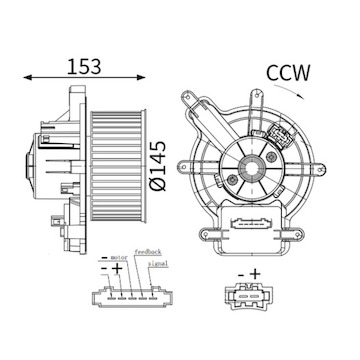 vnitřní ventilátor MAHLE ORIGINAL AB 137 000S